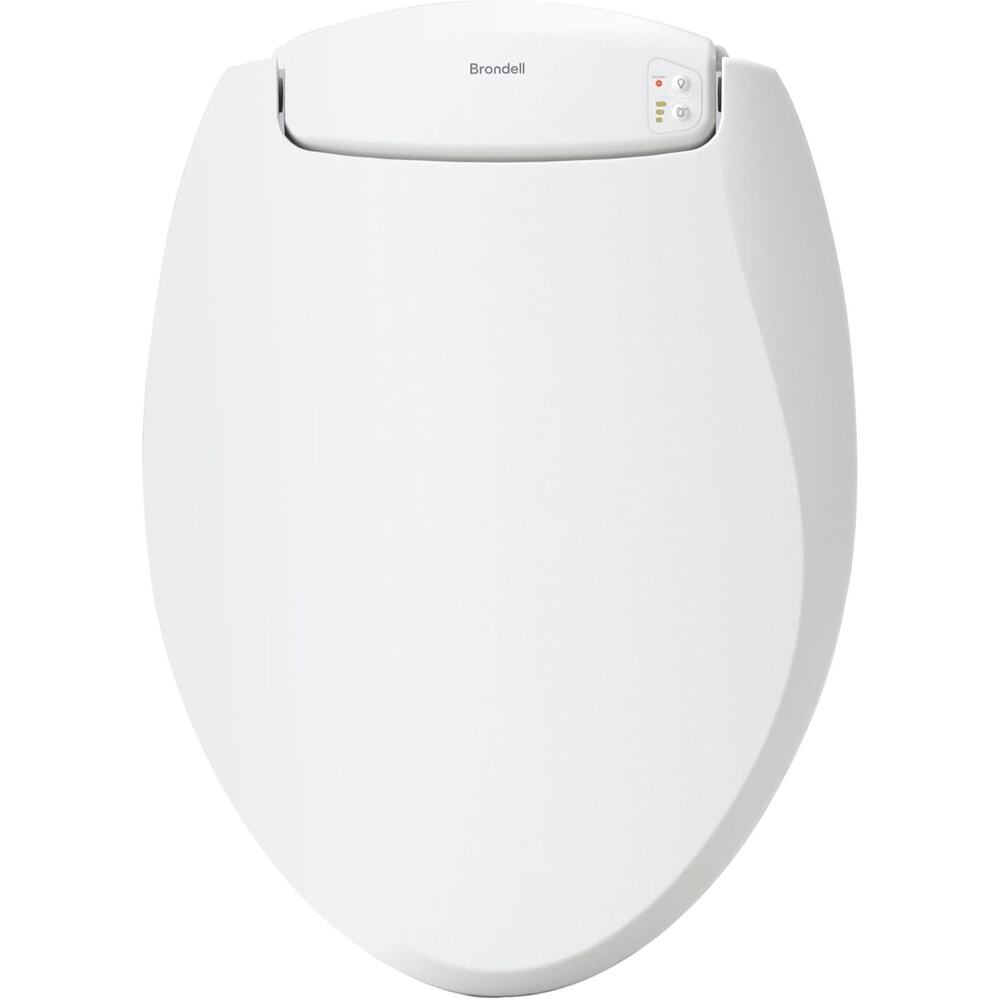 Brondell LumaWarm Slow Close Elongated Heated Night Light Toilet Seat White NEW